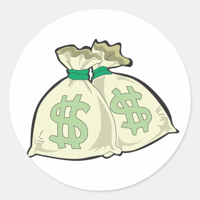 Pegatinas de Bolsas de Dinero (Anverso)