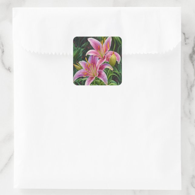 Pegatinas de bonito Lily Flowers (Bolso)