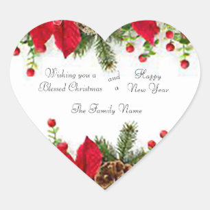 Pegatinas de bonito Poinsettia