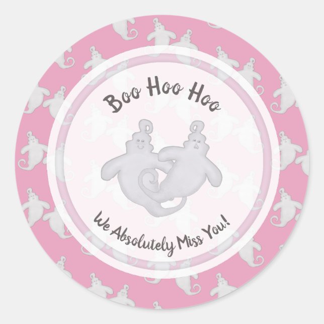 Pegatinas de Boo Hoo Ghost (Anverso)