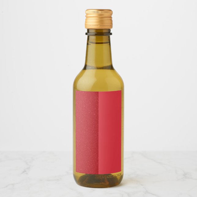 Pegatinas de Botella Rojas Personalizadas de Tomat (Anverso)