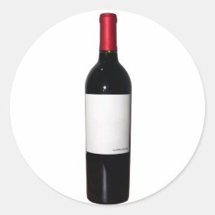 Pegatinas de botellas de vino (etiqueta en blanco)