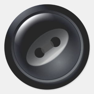 Pegatinas de botón negro