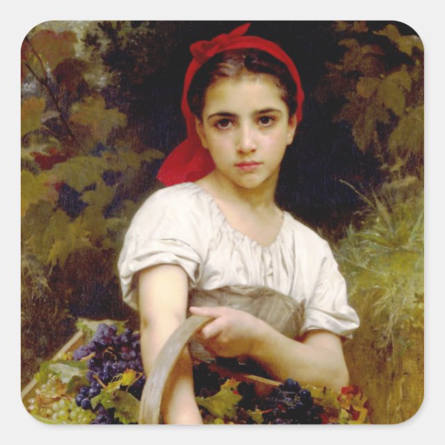 Pegatinas de Bouguereau Harvester (Anverso)