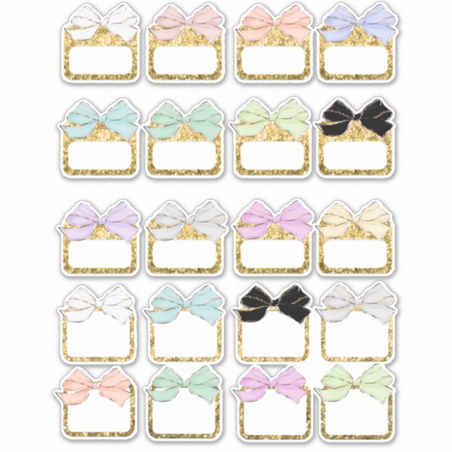 Pegatinas de Bow Planner (Anverso)