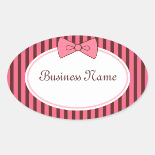 Pegatinas de Bow Rosado