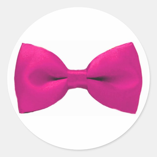 Pegatinas de Bowtie rosada (Anverso)