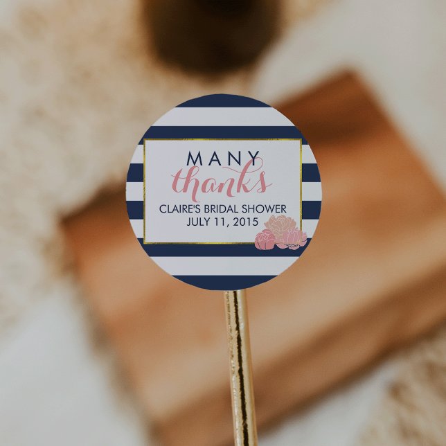 Pegatinas de Bridal Shower Favor Midnight Rubor Pe (Subido por el creador)