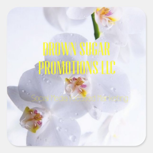 Pegatinas de Brown Sugar Promotions LLC 01 (Anverso)