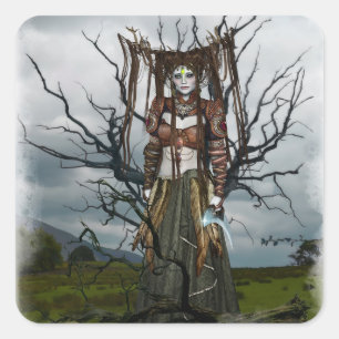 pegatinas de brujas de fantasía