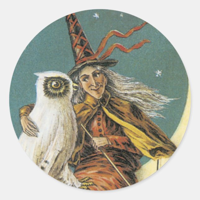 Pegatinas de Brujas de Halloween (Anverso)