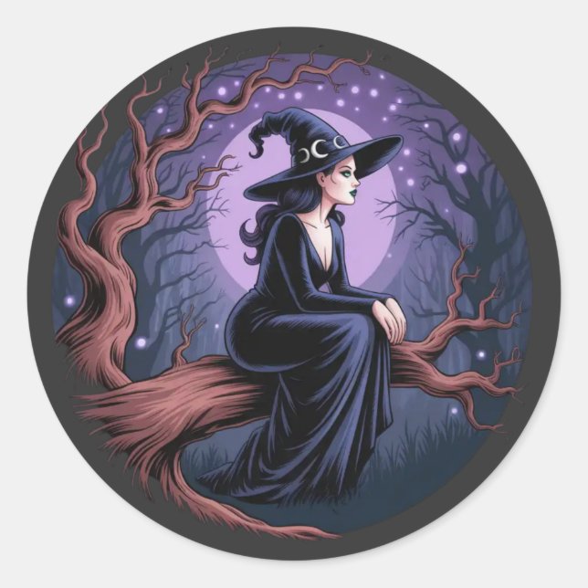 Pegatinas de Brujas de la Luna (Anverso)