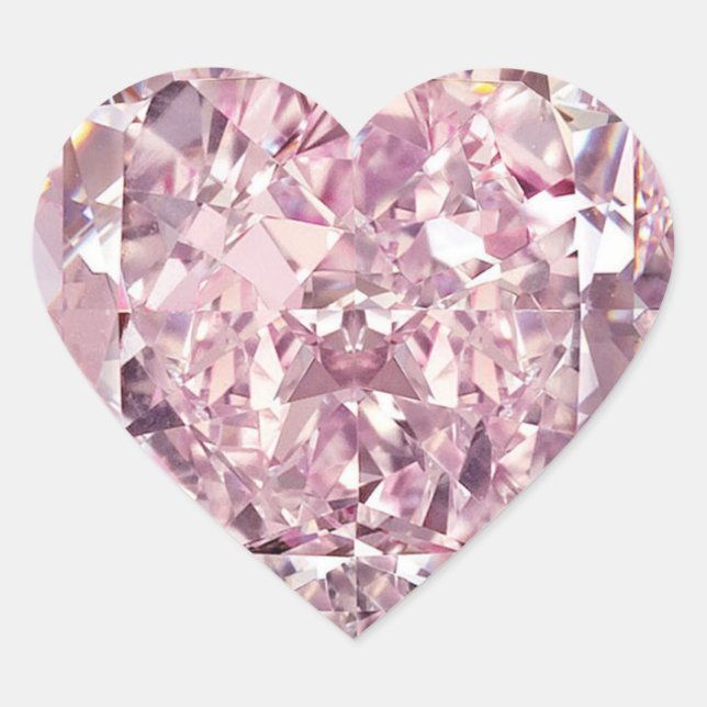 Pegatinas de Bubblegum Diamond Heart (Anverso)