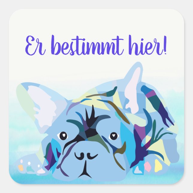 Pegatinas de bulldog francés (Anverso)