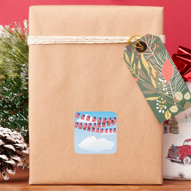 Pegatinas De Bungalows Estrellas Y Rayas (Subido por el creador)