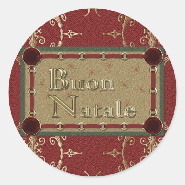 Pegatinas de Buon Natale (Anverso)