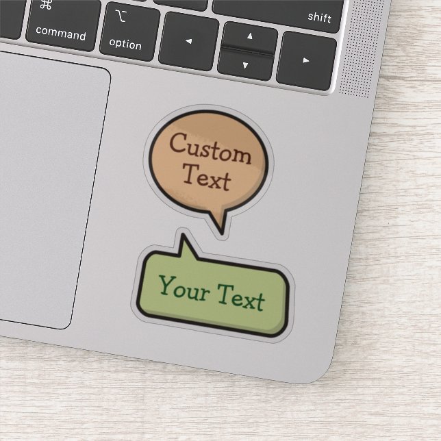 Pegatinas de burbujas de voz de color (Detalle)