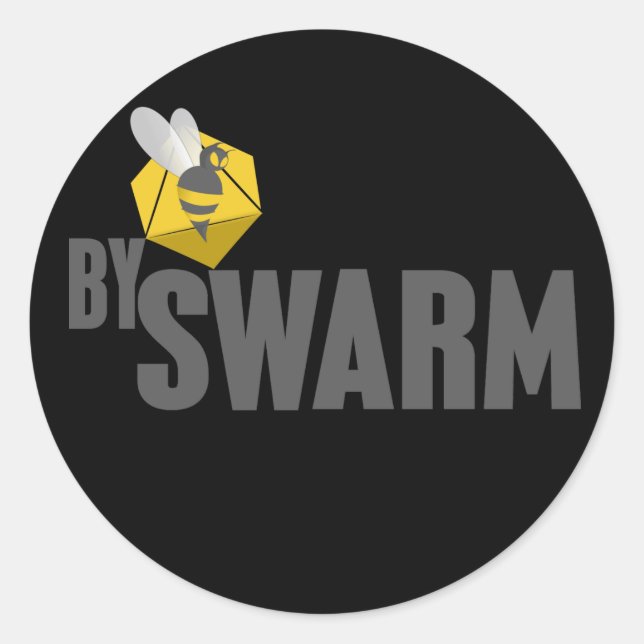 pegatinas de bySwarm - negro (Anverso)