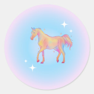 pegatinas de caballo arco iris