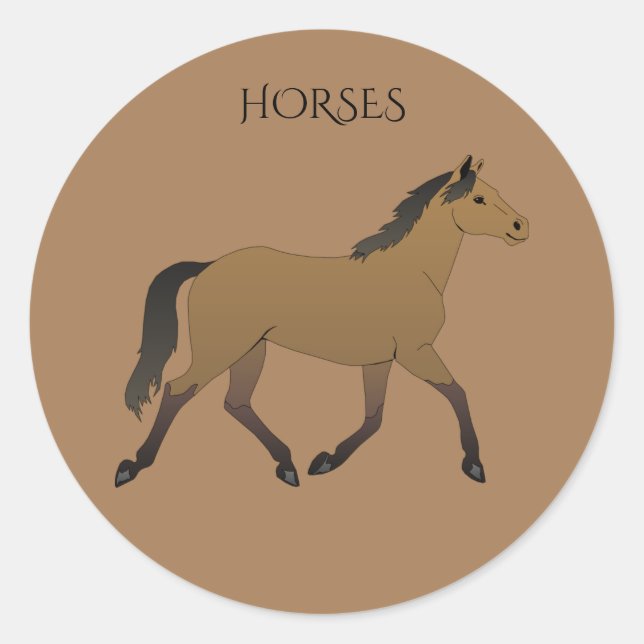 pegatinas de caballos. (Anverso)
