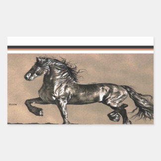 Pegatinas de caballos de Frisia