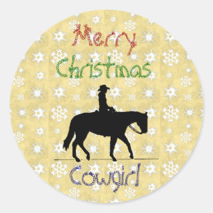 Pegatinas de caballos de la colección de navidades