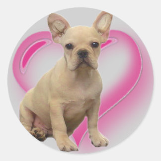 Pegatinas de cachorros de bulldog de Francia