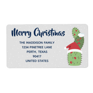 Pegatinas de Cactus Cactus en fiestas navideñas