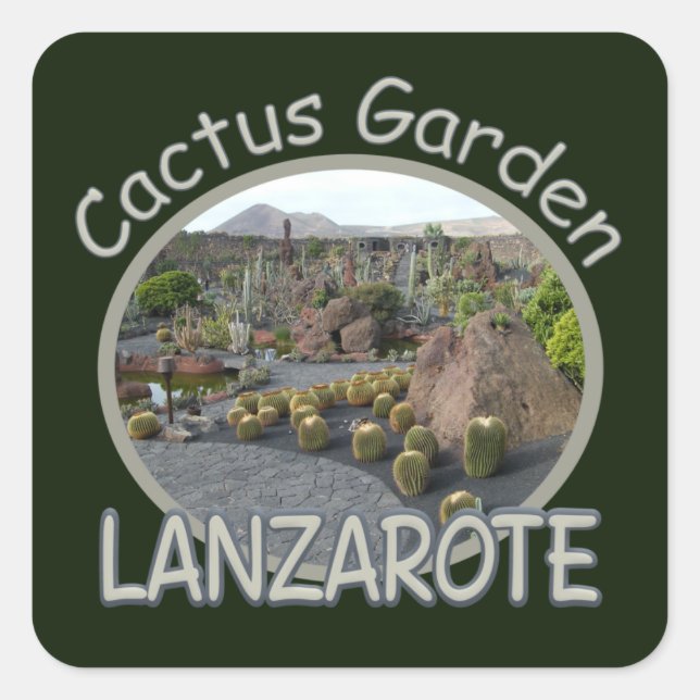 Pegatinas de Cactus Garden (Anverso)