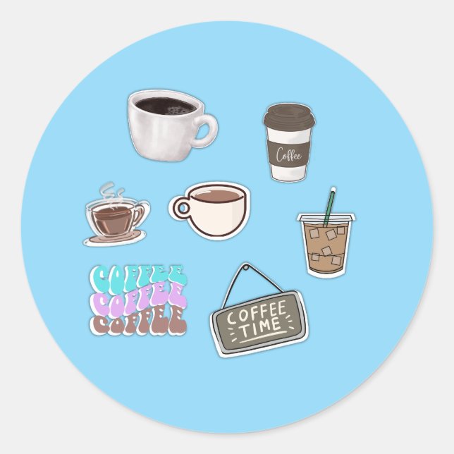 Pegatinas de café (Anverso)