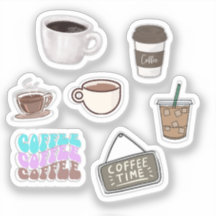 Pegatinas de café