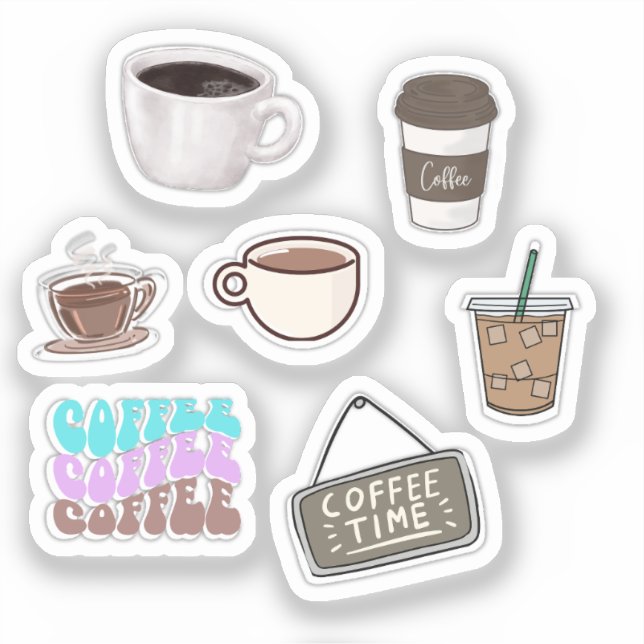 Pegatinas de café (Anverso)