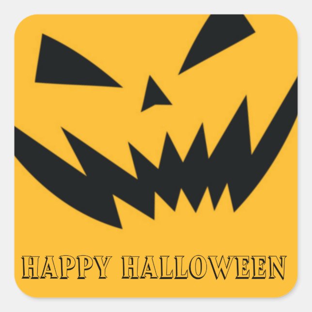 Pegatinas de calabaza de Halloween (Anverso)