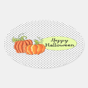 pegatinas de calabaza de Halloween (hoja de 4)