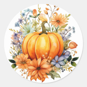 Pegatinas de calabaza de otoño