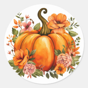 Pegatinas de calabaza de otoño