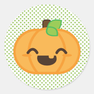 Pegatinas de calabaza Kawaii Jack O Lantern