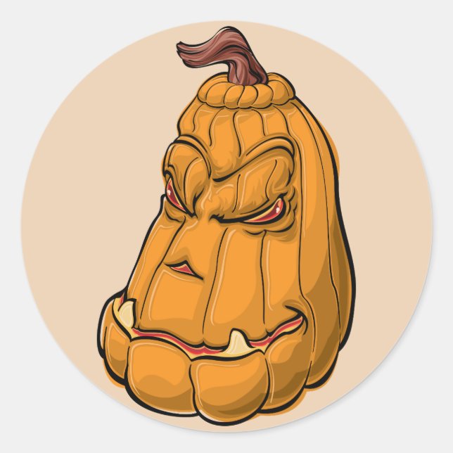 pegatinas de calabaza loca (Anverso)
