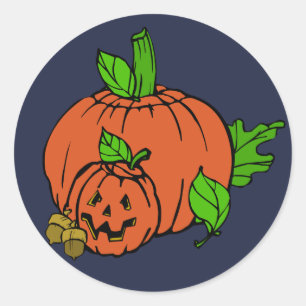 Pegatinas de calabaza nocturna