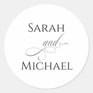 Pegatinas de caligrafía personalizadas
