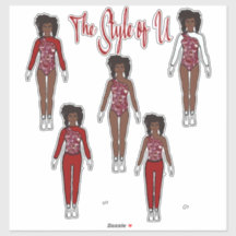 Pegatinas de cambio rápido de Majorette / Dancer (