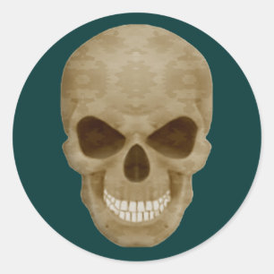Pegatinas de Camouflage Skull