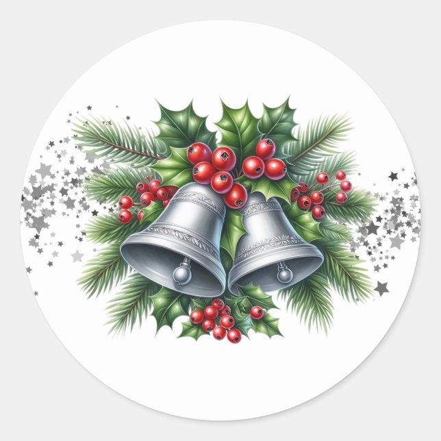 Pegatinas de campanas de Navidad  (Anverso)