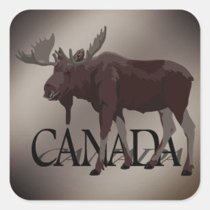 Pegatinas de Canadá Moose Pegatinas Personalizado 