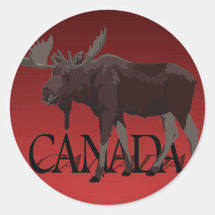 Pegatinas de Canadá Moose Pegatinas Personalizado 