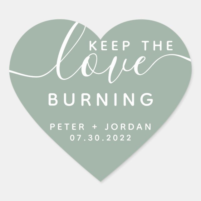 Pegatinas de Candle Heart (Anverso)