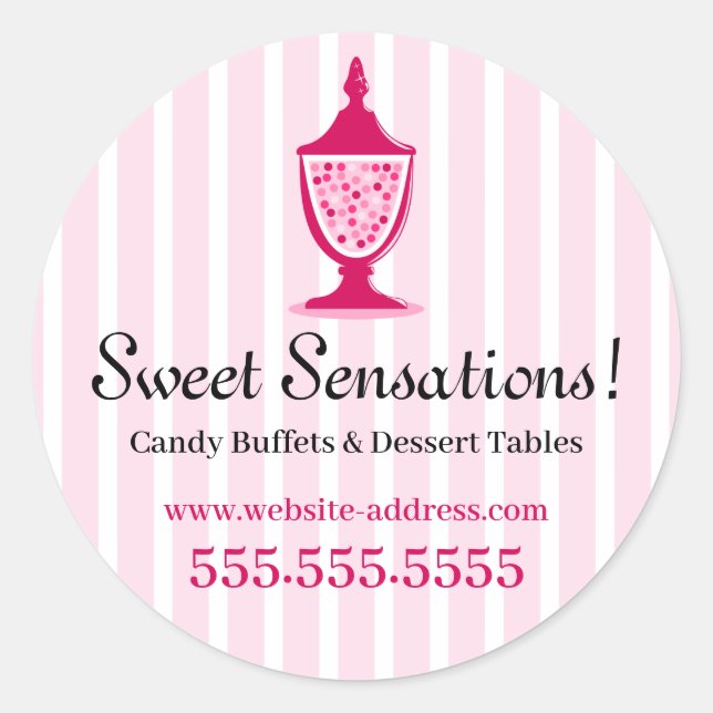 Pegatinas de Candy Buffet (Anverso)