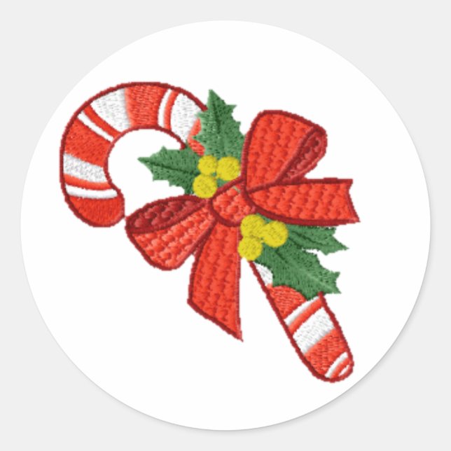 Pegatinas de Candy Cane (Anverso)