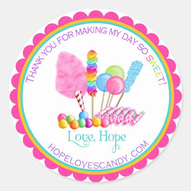 Pegatinas de Candy Circus (Anverso)