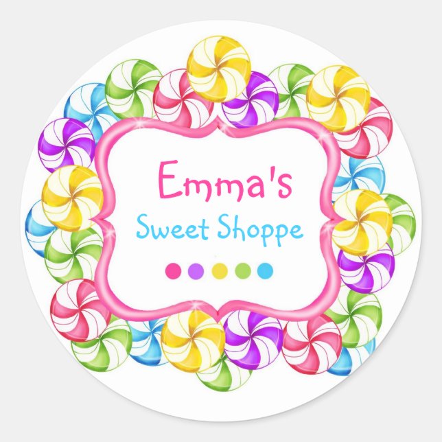 Pegatinas de Candy Shoppe Swirl (Anverso)